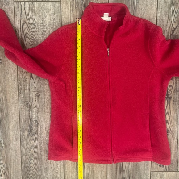 L.L. Bean Women’s Fleece Jacket – Red/Magneta – Size Small Petite (SPET) - Picture 8 of 9